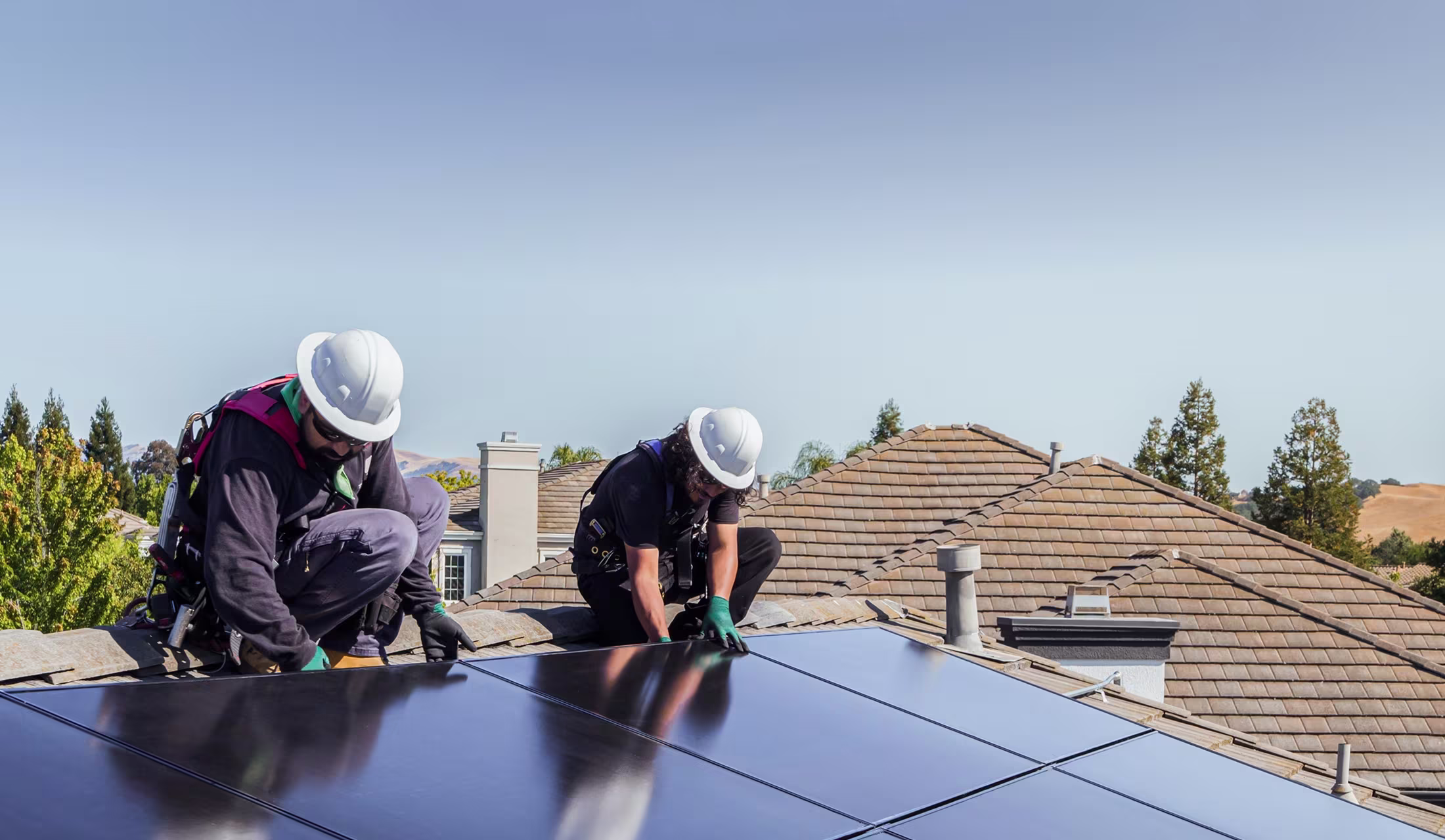 Tesla Solar Panels being installed