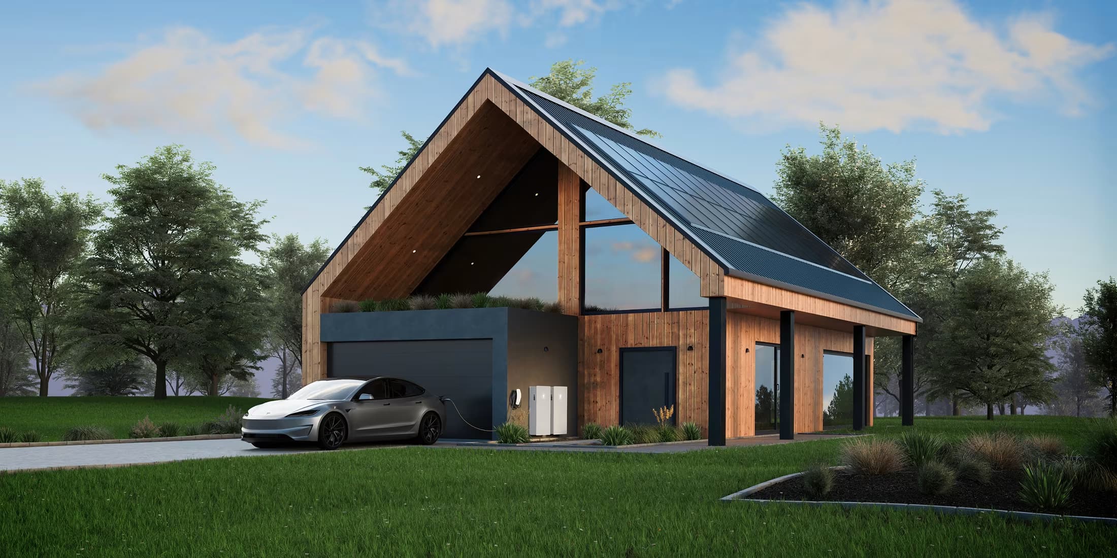 Home using Tesla energy system